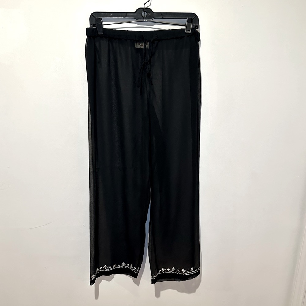 Vintage Peppermint Bay Sheer Mesh Beach Pant